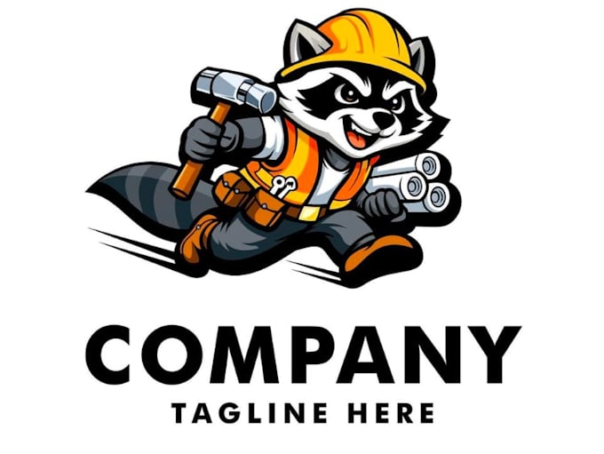 design engineering mascot logo with unlimited review