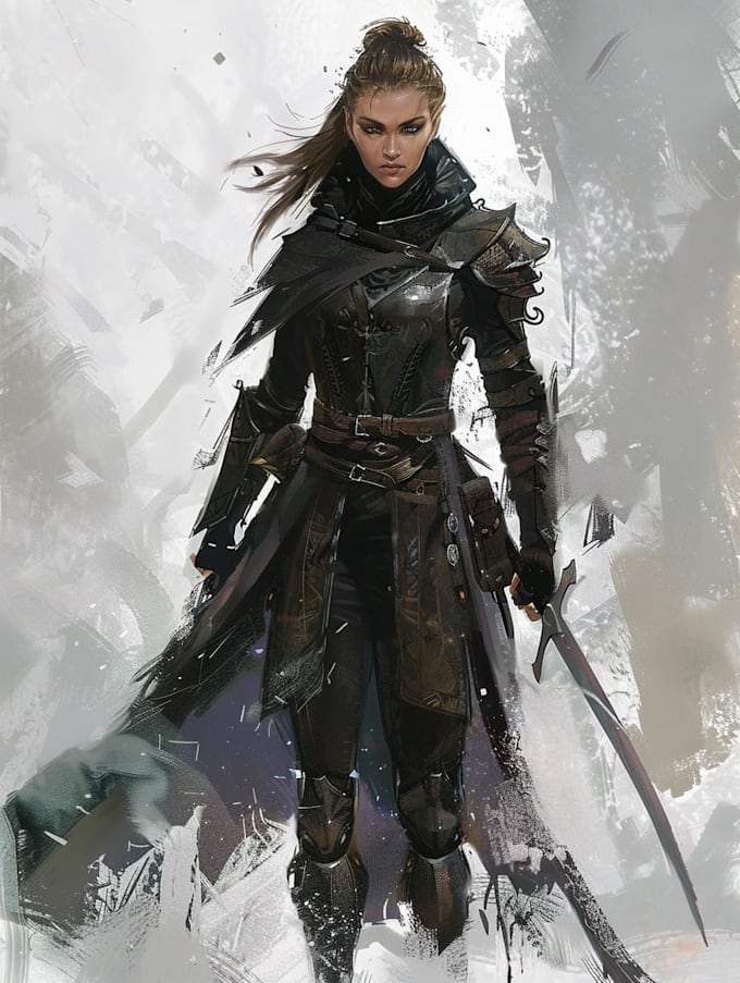 fantasy dnd character illustration
