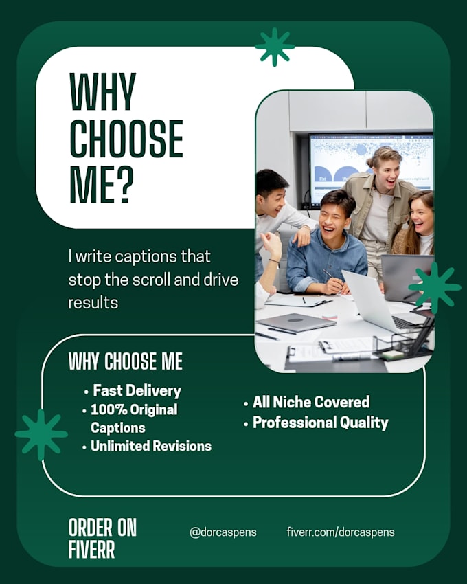 write engaging social media captions for your business