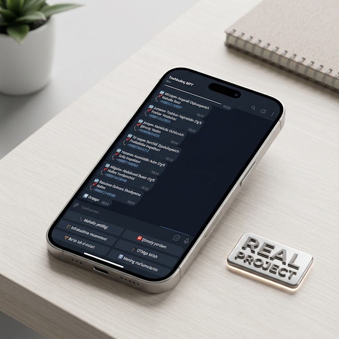 build a professional telegram bot for business