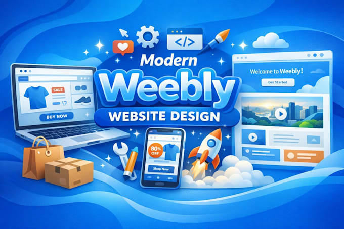 create or redesign a modern weebly website, landing page, or online store