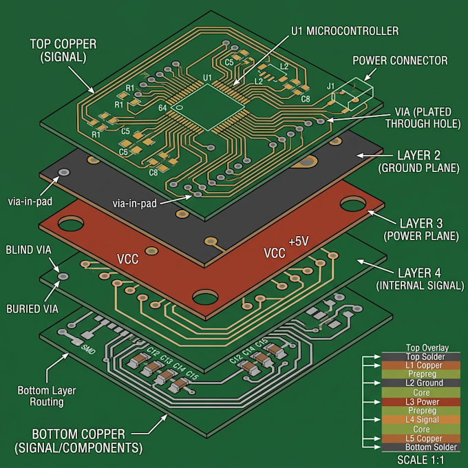 create high speed multilayer pcb design