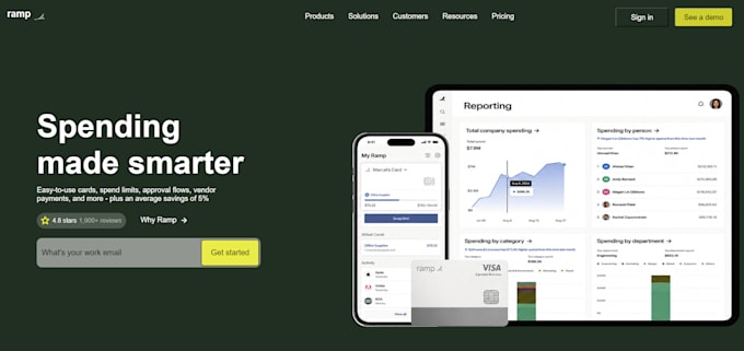 build a modern responsive react js landing page