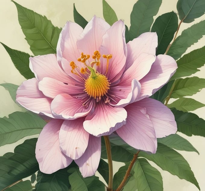 draw flowers, trees or botanical illustration