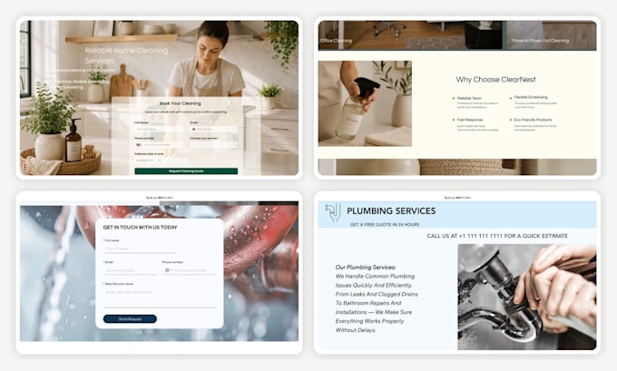 build a wix landing page with lead capture and automation
