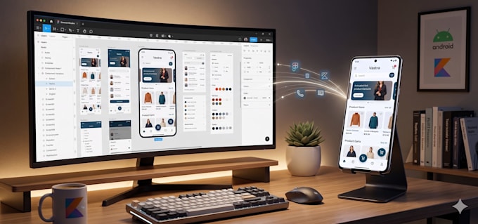 convert figma to android app UI or web to app using jetpack compose