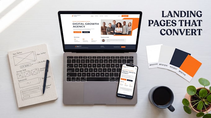 design and develop a high converting landing page