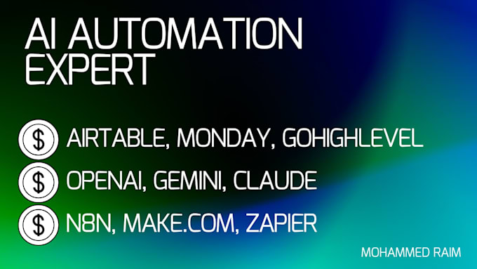 do zapier automation, ai automation and custom workflows