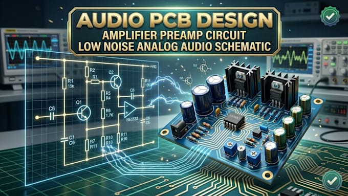 audio pcb design amplifier preamp circuit low noise analog audio schematic