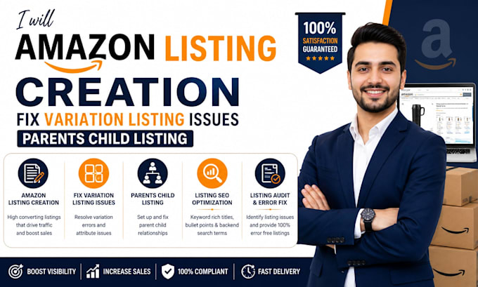 amazon listing creation fix variation listing issues parents child listing