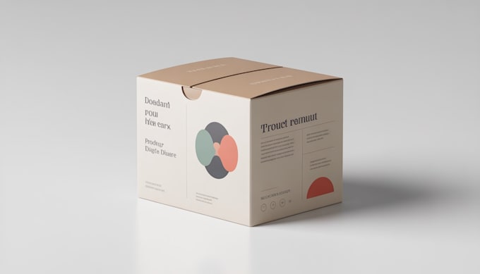 design creative box, pouch and label packaging design