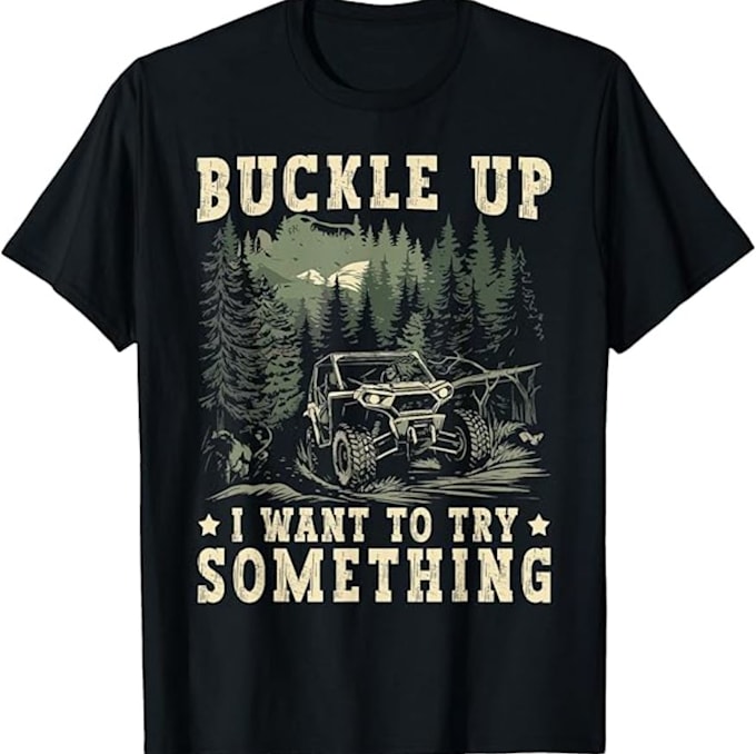 create retro adventure off roader t shirt logo