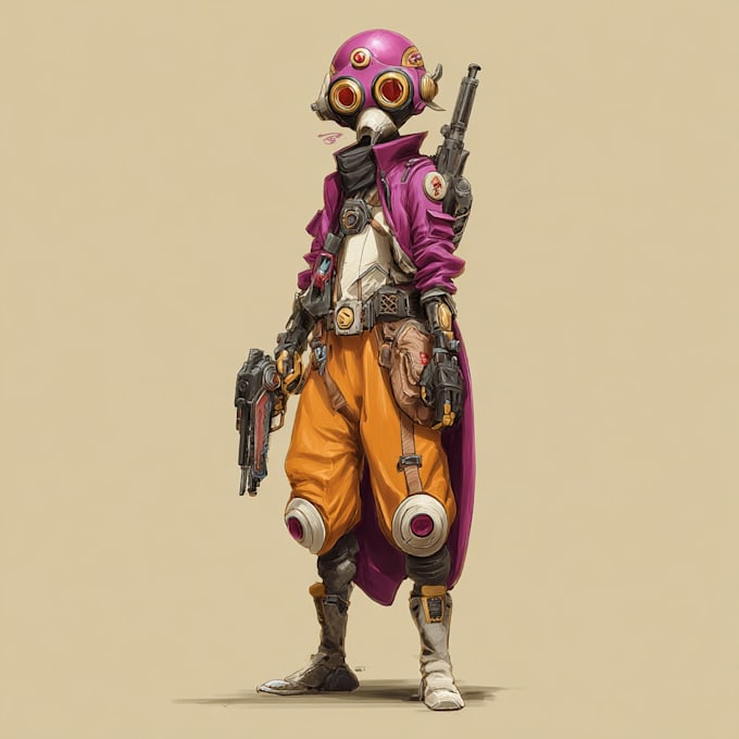 make a custom dnd character, rpg, and character art