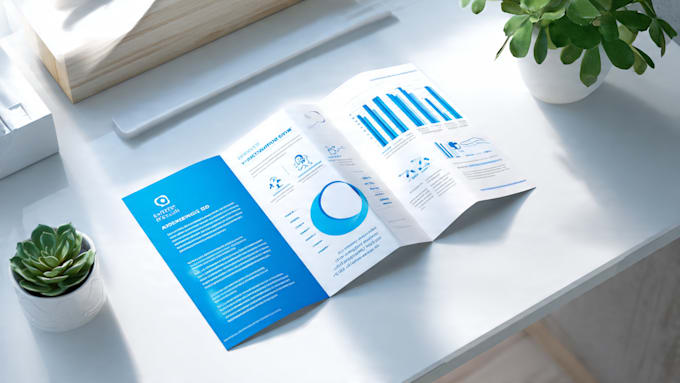 design modern tri fold brochure