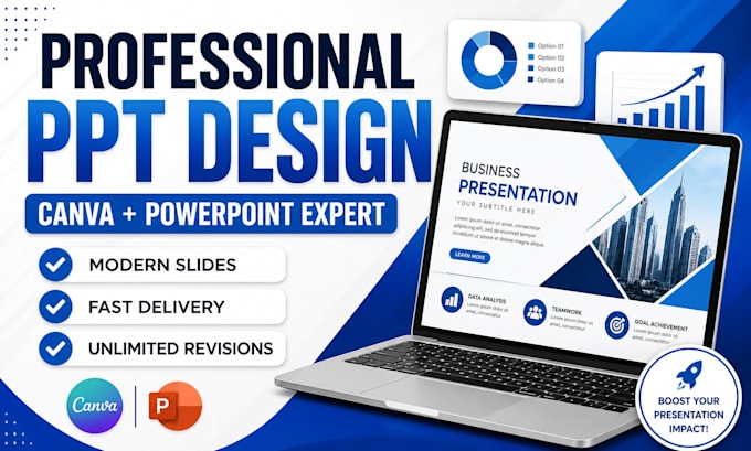 create professional PPT, canva and powerpoint presentation
