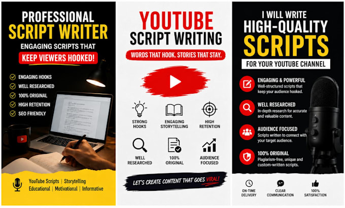 write engaging youtube script