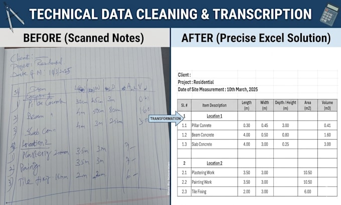 provide professional civil engineering data entry and excel solutions