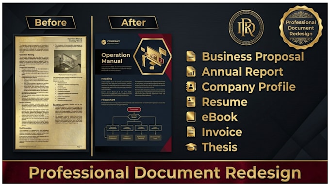 modernize and redesign your word, PDF, or indesign documents