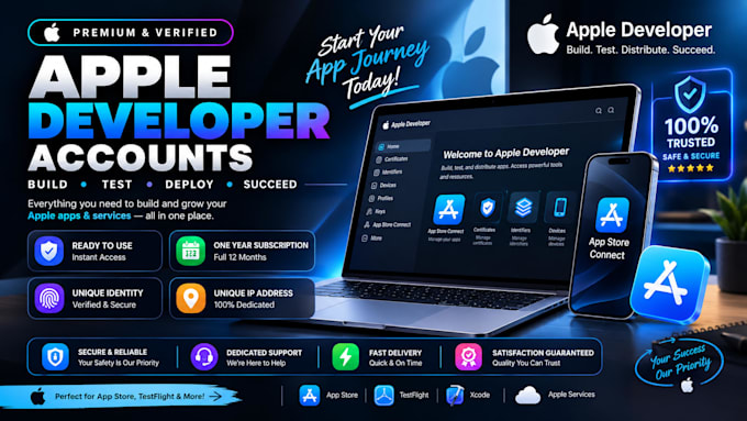 create apple developer accounts for you