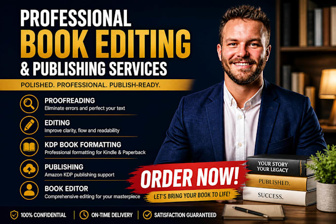 proofread edit book KDP formatting and amazon publishing