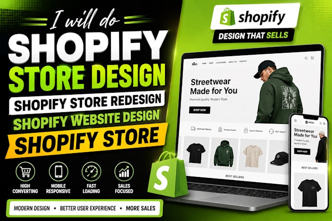shopify store design shopify store redesign shopify website design shopify store