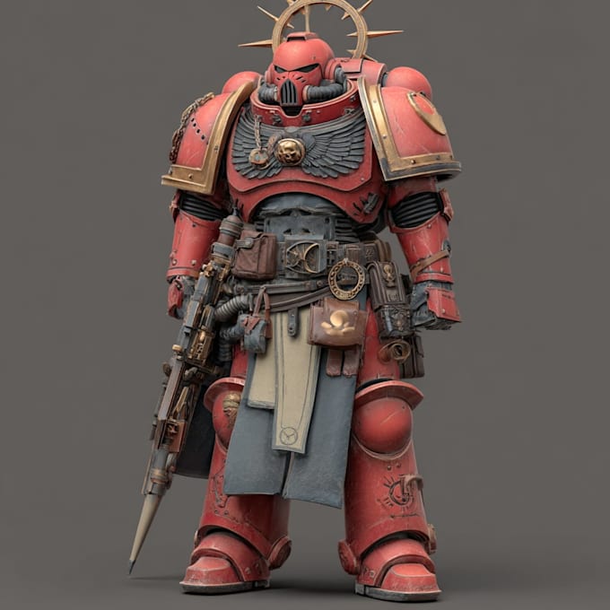 paint warhammer themed illustration