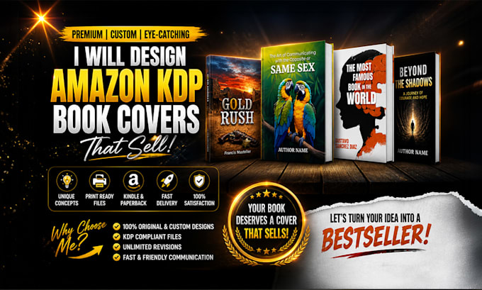 Design book covers for amazon kdp and ebooks by Syedfarazjaffri | Fiverr
