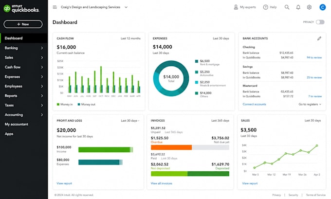 handle quickbooks bookkeeping and quickbooks setup