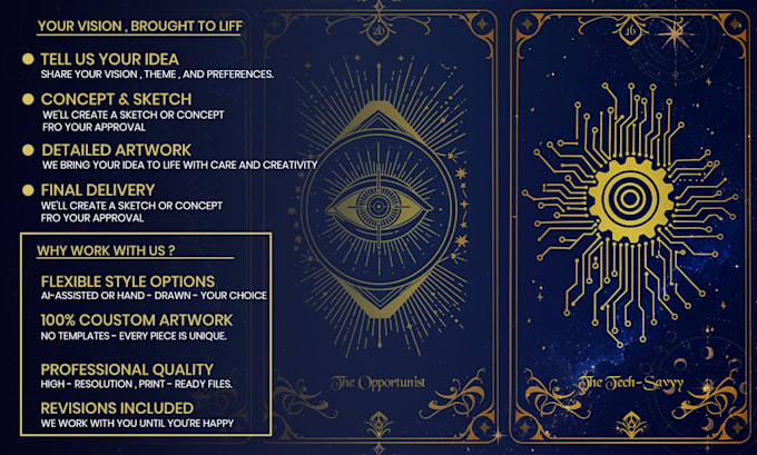 design professional tarot cards