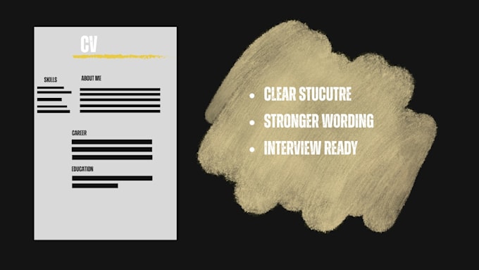review and create a CV that gets attention