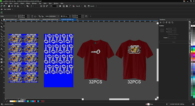 make custom dtf gang sheet ready to print or redraw raster to vector