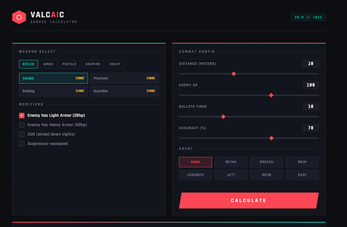 build a custom game damage calculator and stat tracker tool