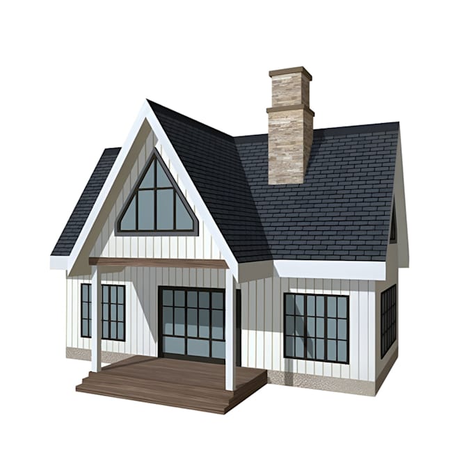 create high quality, low poly 3d house models for your game