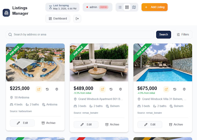 build a full stack web scraping tool with dashboard