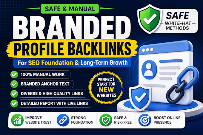 create branded profile backlinks for SEO foundation