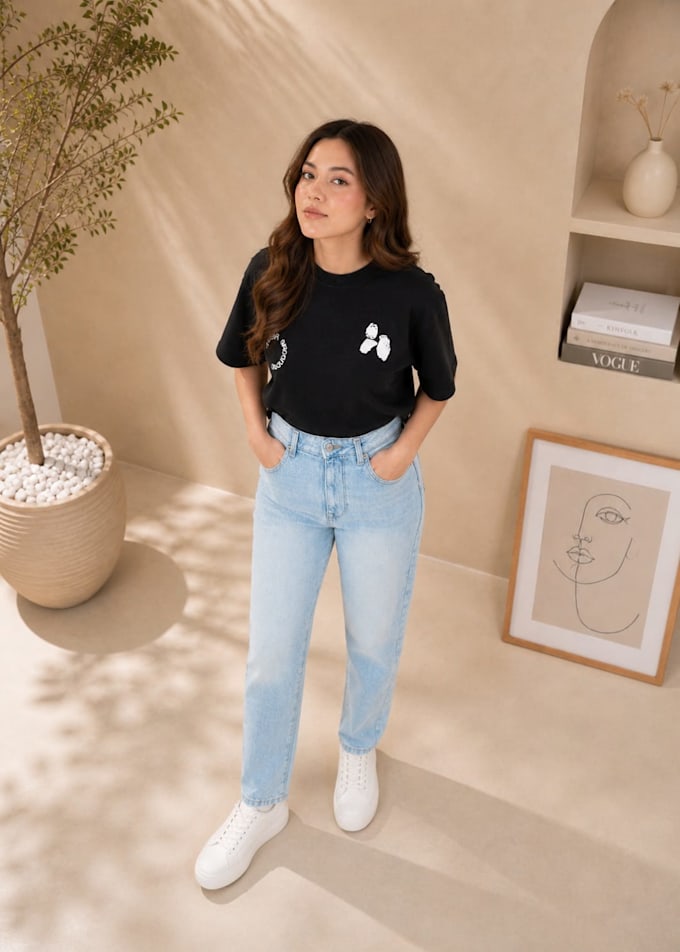 generate clothing shoot through ai realistically