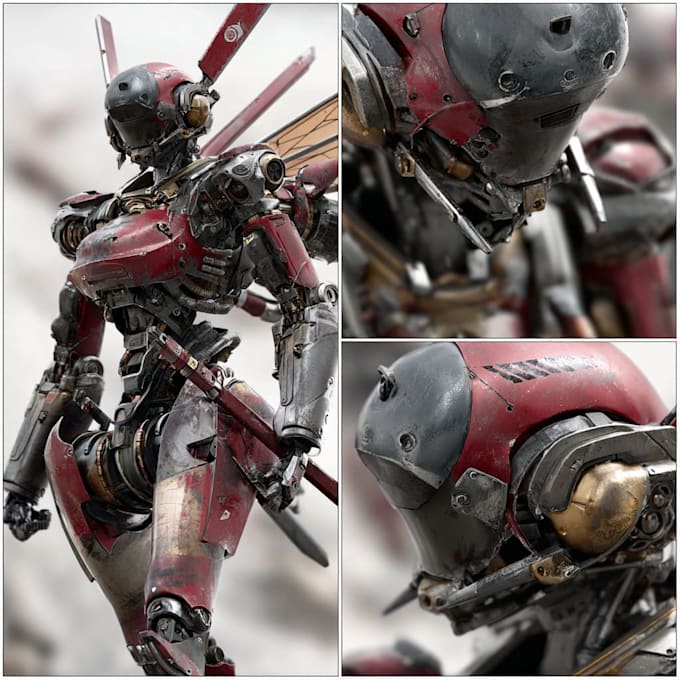 create custom mecha robot art
