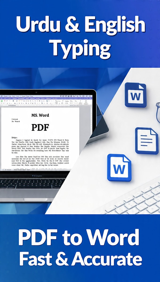 do fast and accurate urdu english data entry and typing
