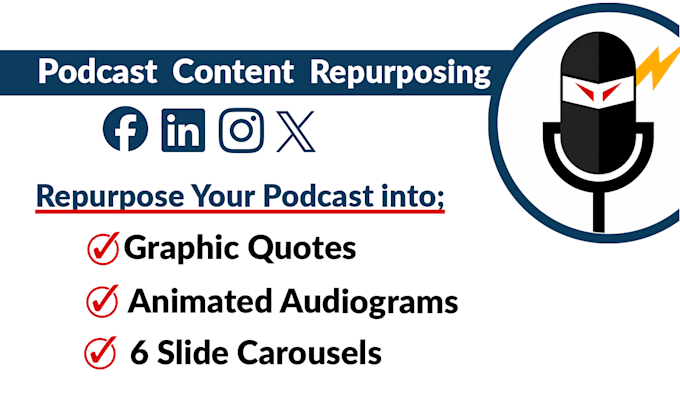 repurpose your podcast into social media posts