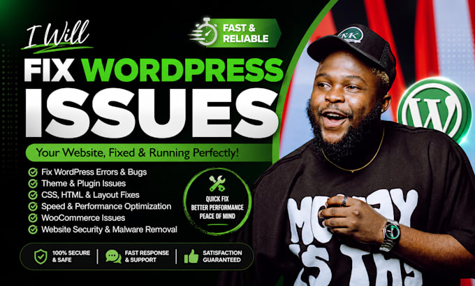 fix wordpress issues, wordpress bug fix, fix wordpress errors, wordpress help