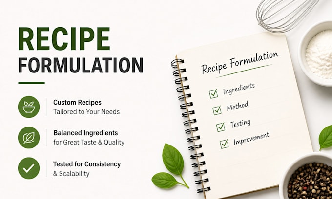 develop or improve your food product recipe