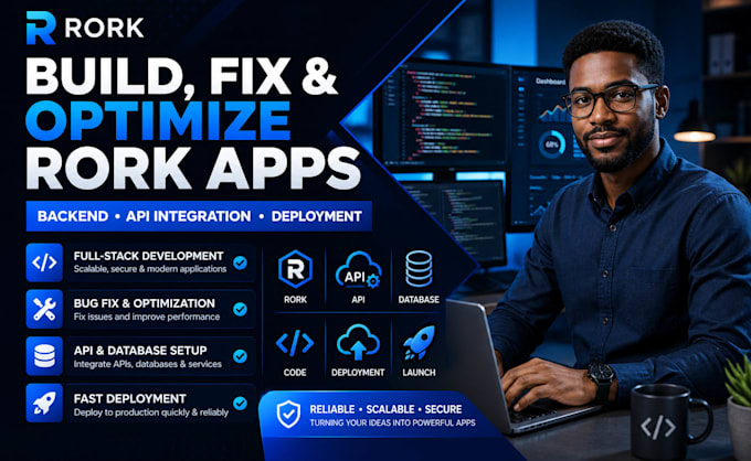 build, fix and optimize rork app with backend, api integration and deployment