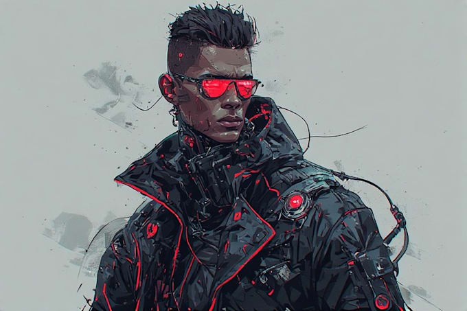 make a you as a cyberpunk style character