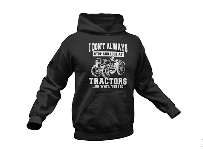create retro farmer t shirt tractor logo