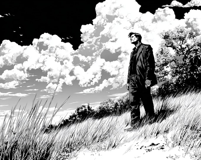 design a gritty, cinematic comic book or novel cover