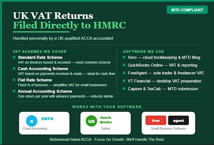 be your UK accountant and file vat return