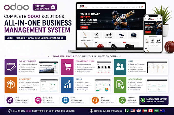 setup odoo erp for ecommerce business