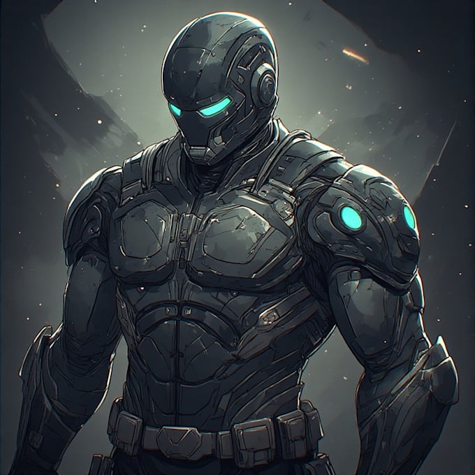 create scifi, fantasy, superhero character design