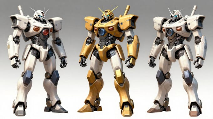 draw or design mechs robots concepts