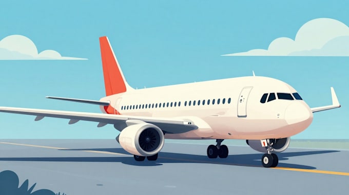 create stunning airplane illustrations in my unique style